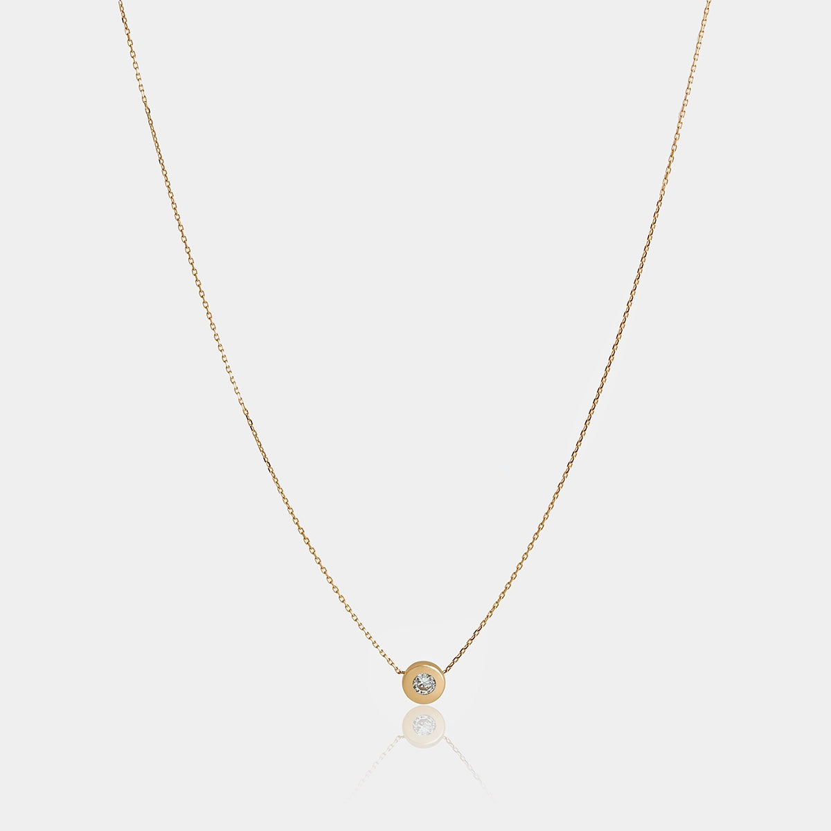 Rundsten halsband 0.25ct
